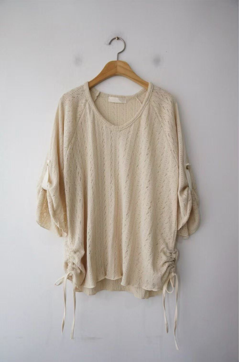 Casual Hollow Knit Top