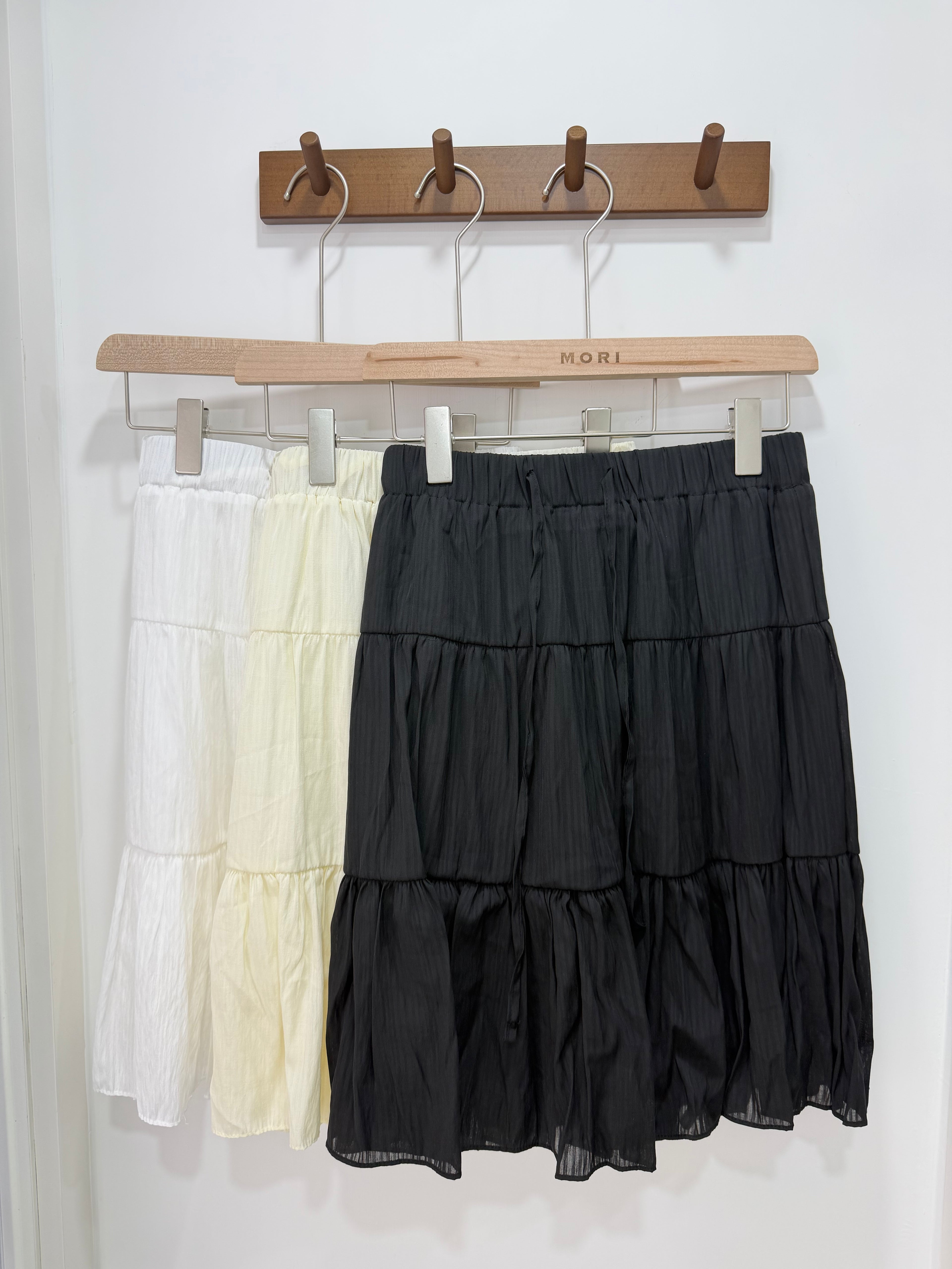 Tiered Midi Skirt