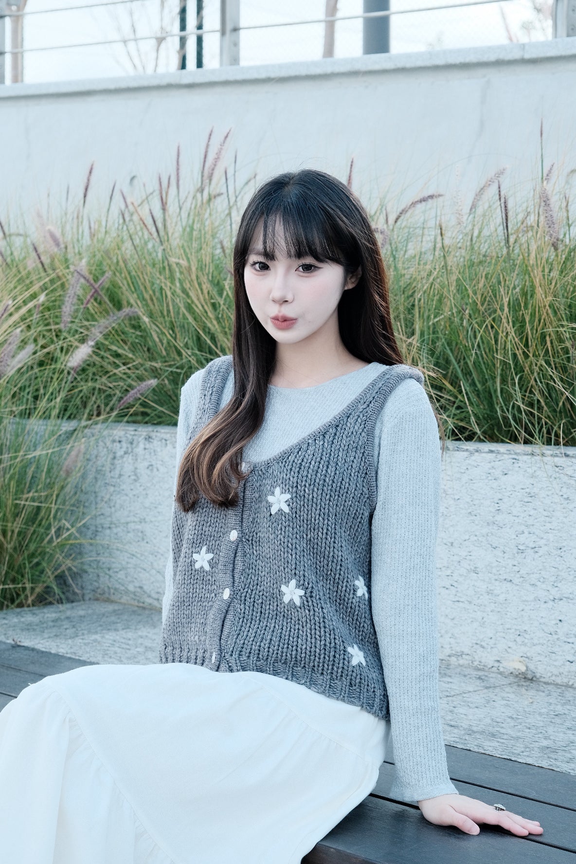 Round Neck Knit Base Layer Top
