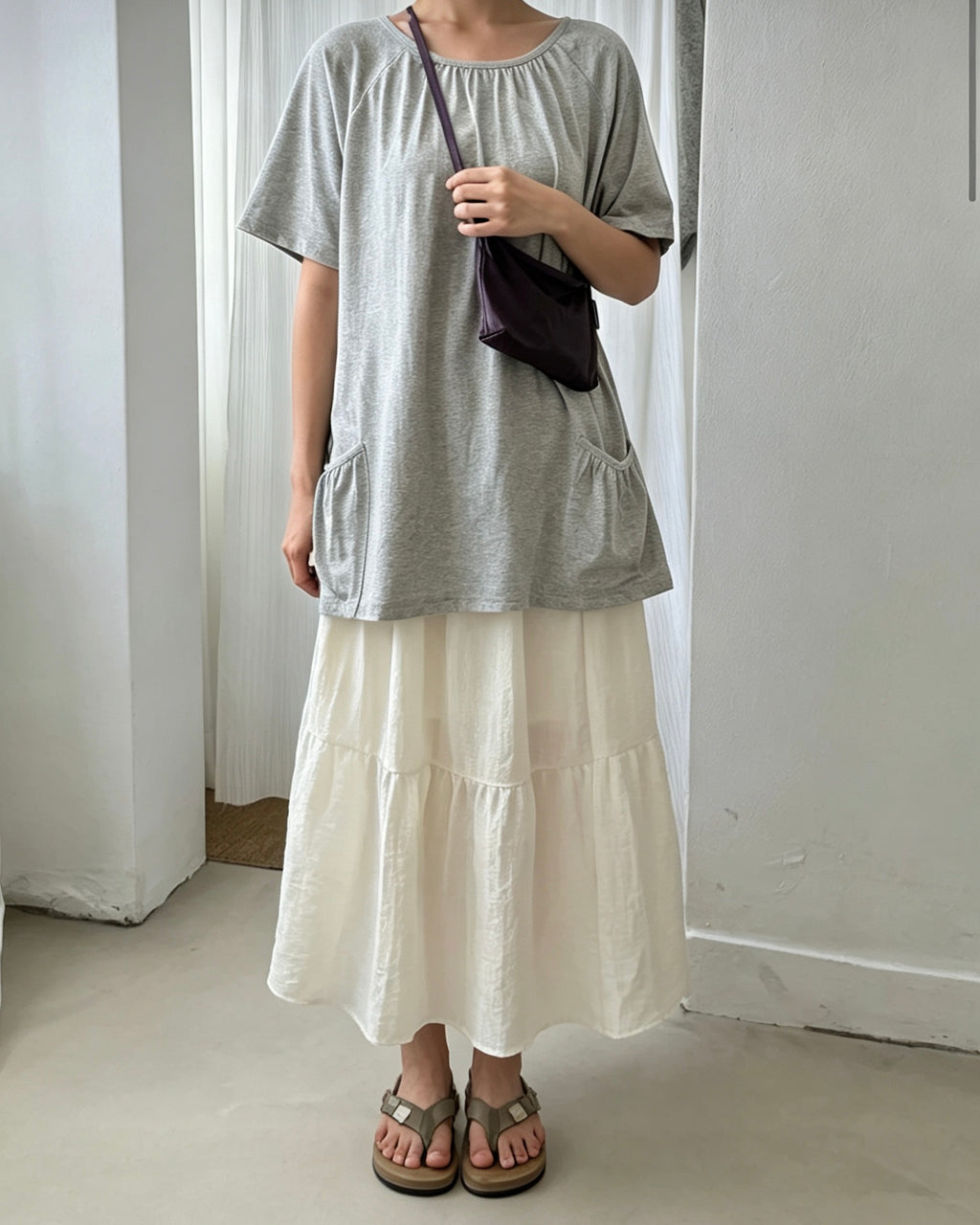 Tiered Maxi Skirt