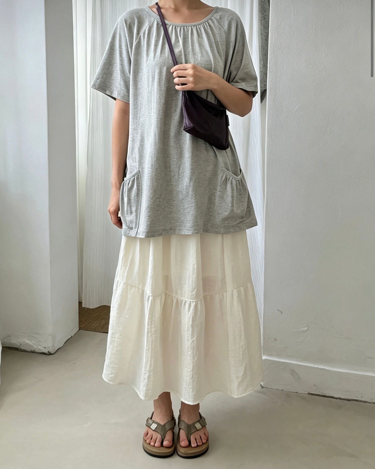 Tiered Maxi Skirt