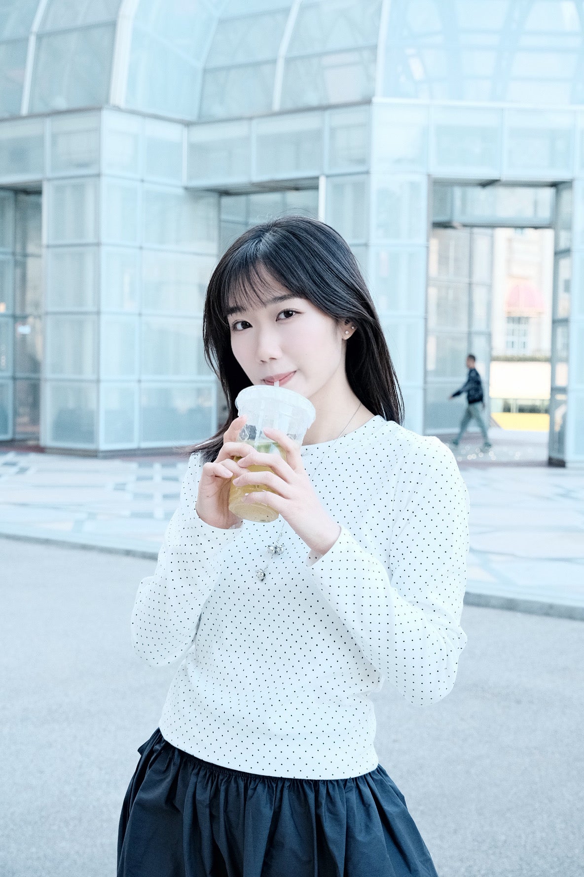 Polka Dot Long Sleeve Top