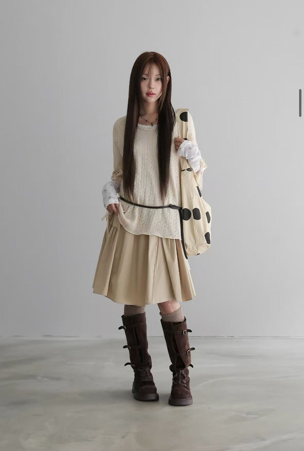Casual Hollow Knit Top