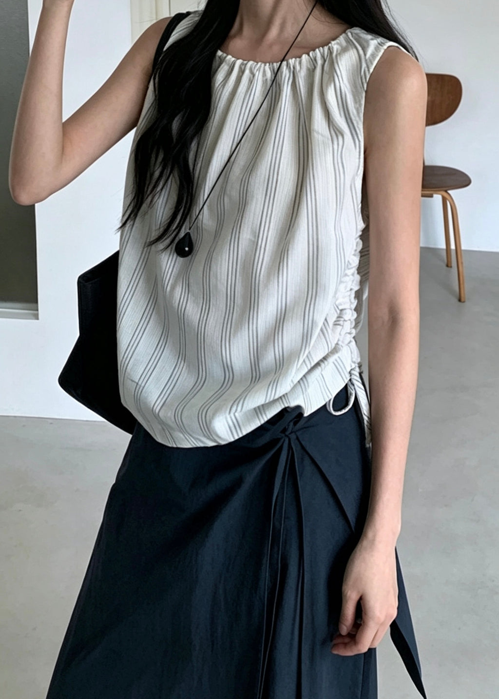 Quilted Sleeveless Blouse