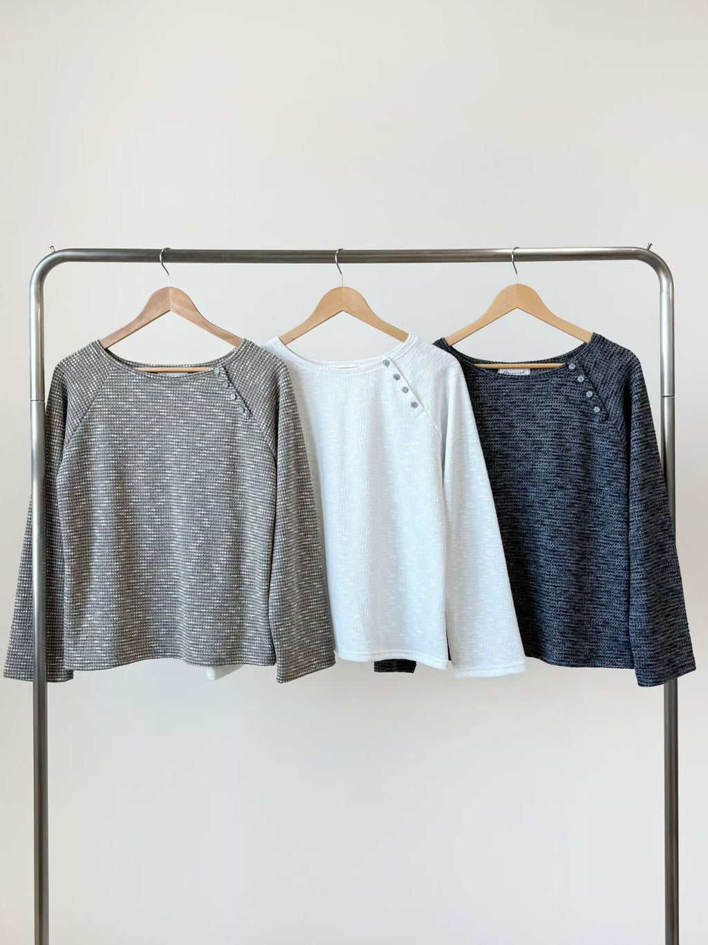 Slub Button Top
