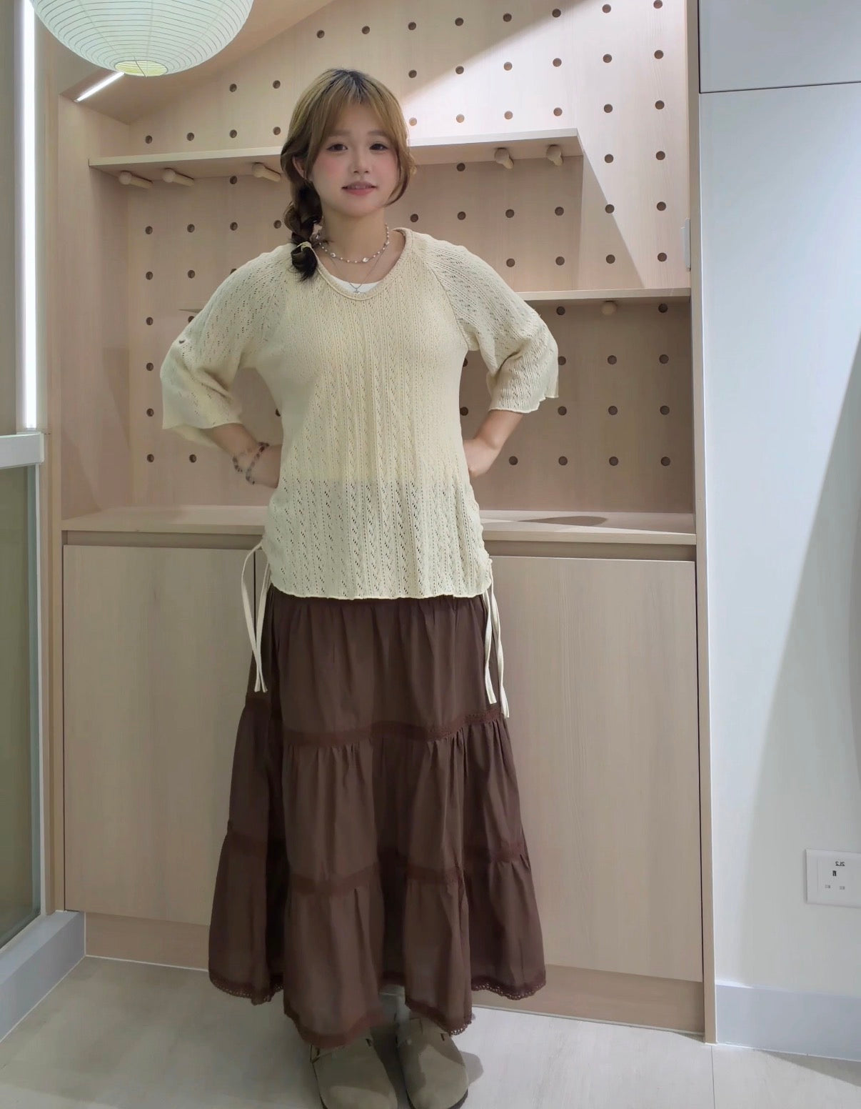 Cocoa Tiered Skirt