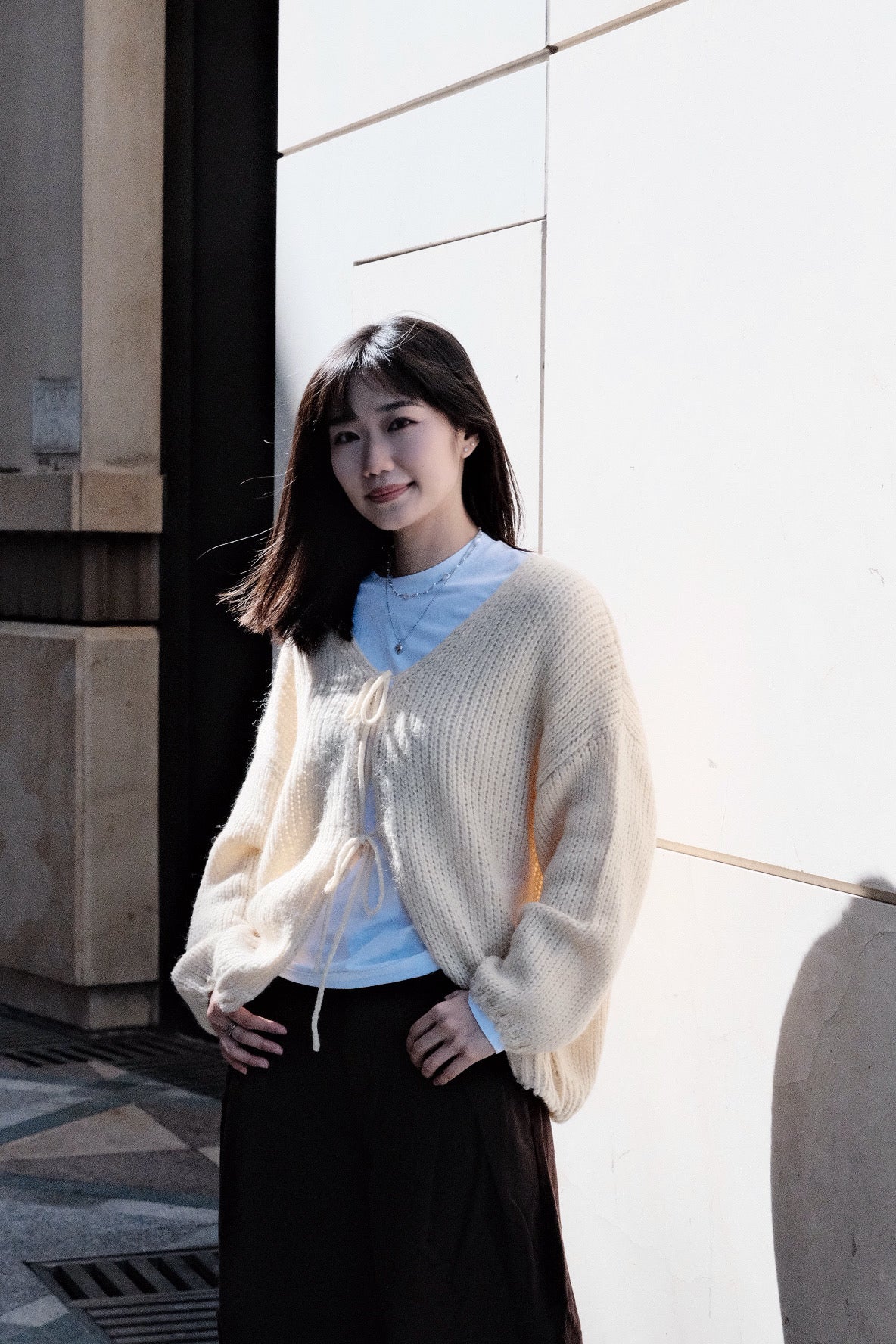 Knit Tie-Front Cardigan