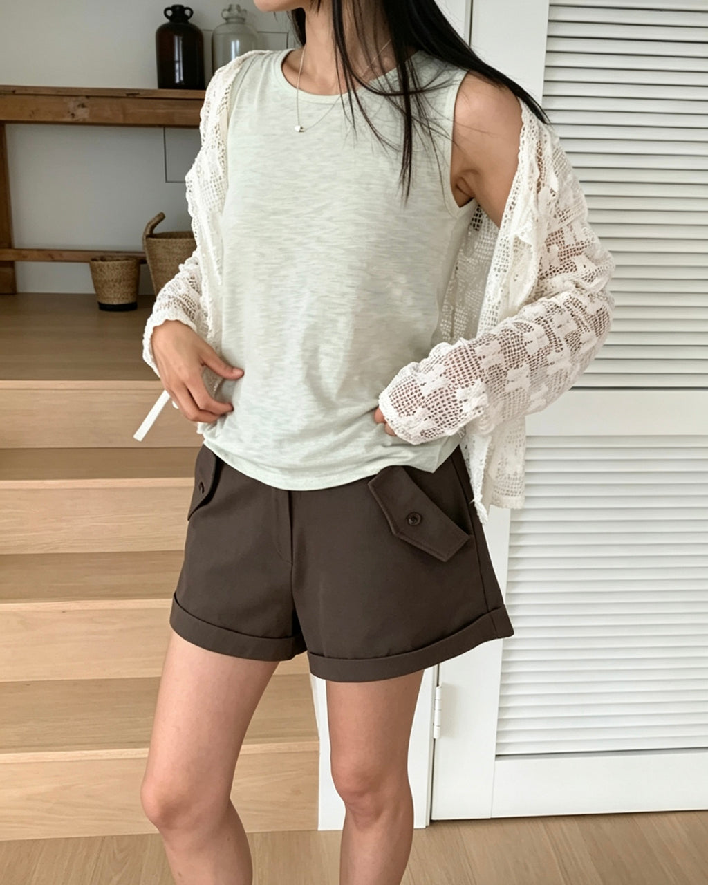 Ocean Slub Tank Top