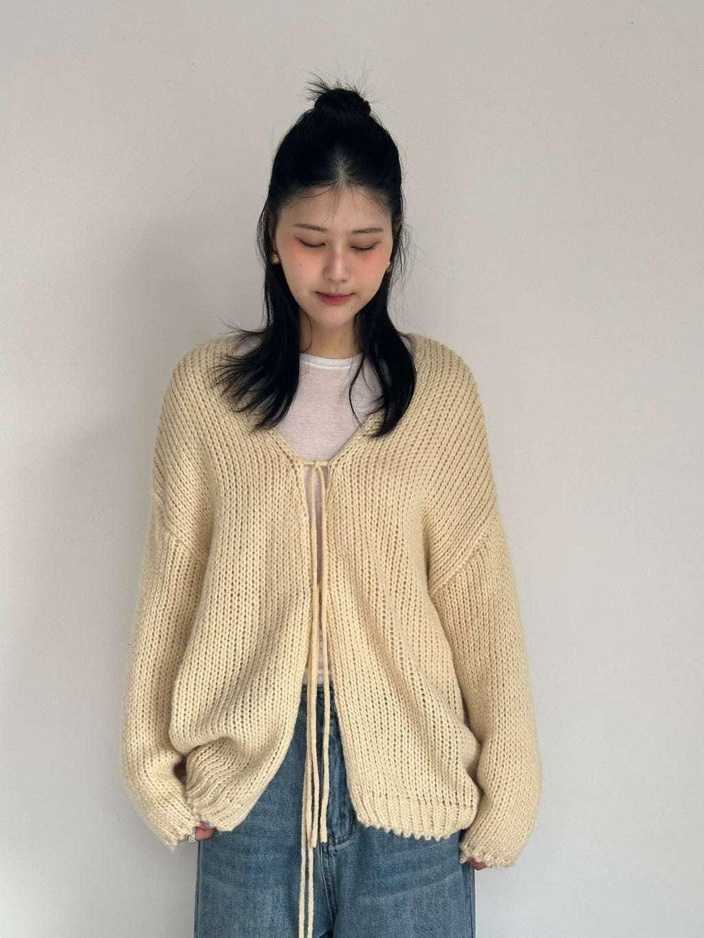Knit Tie-Front Cardigan