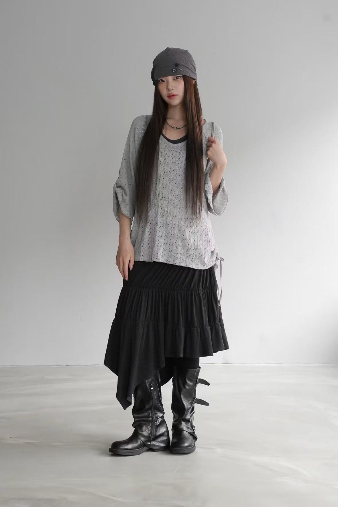 Casual Hollow Knit Top