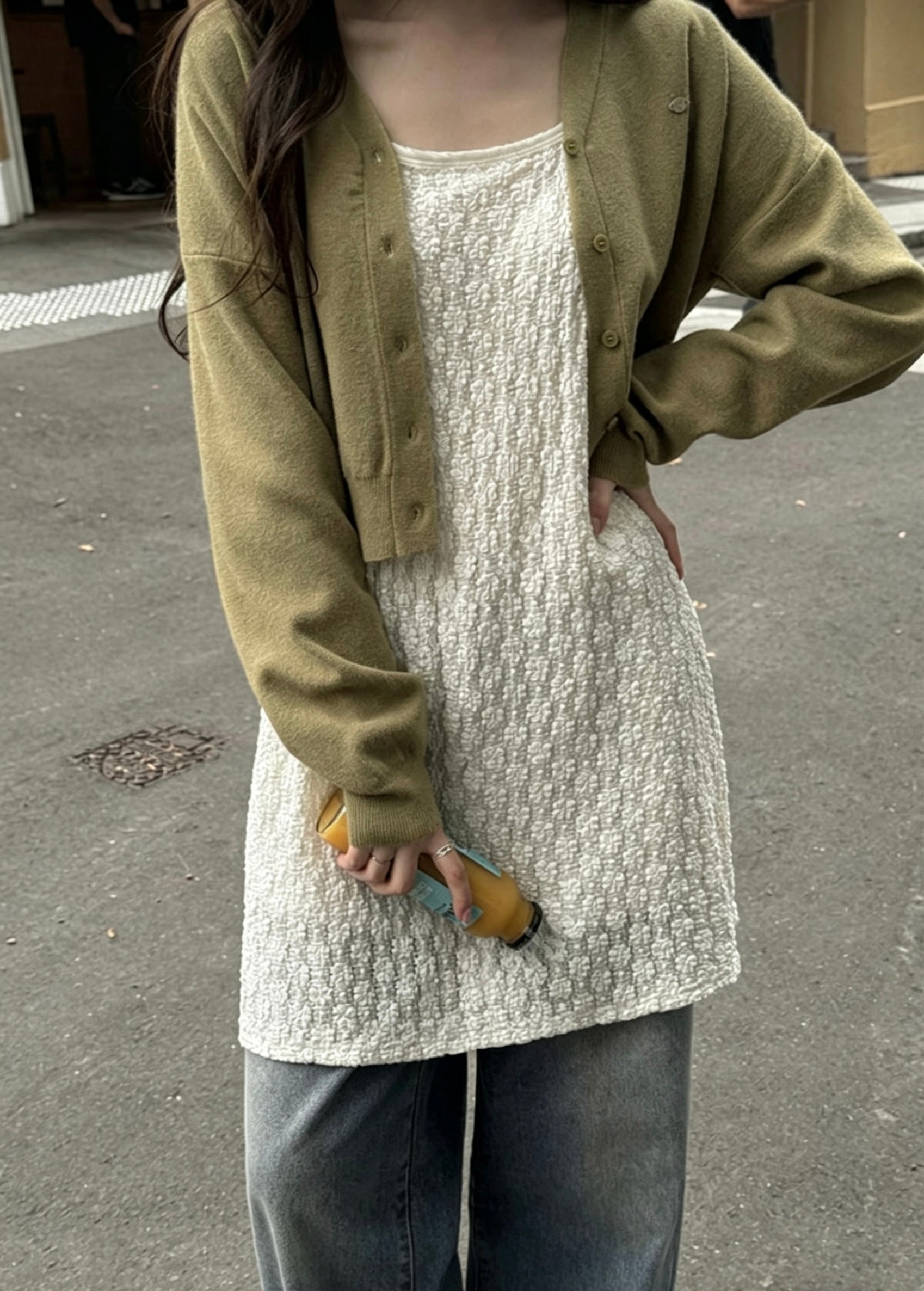 Embossed Lace Dress