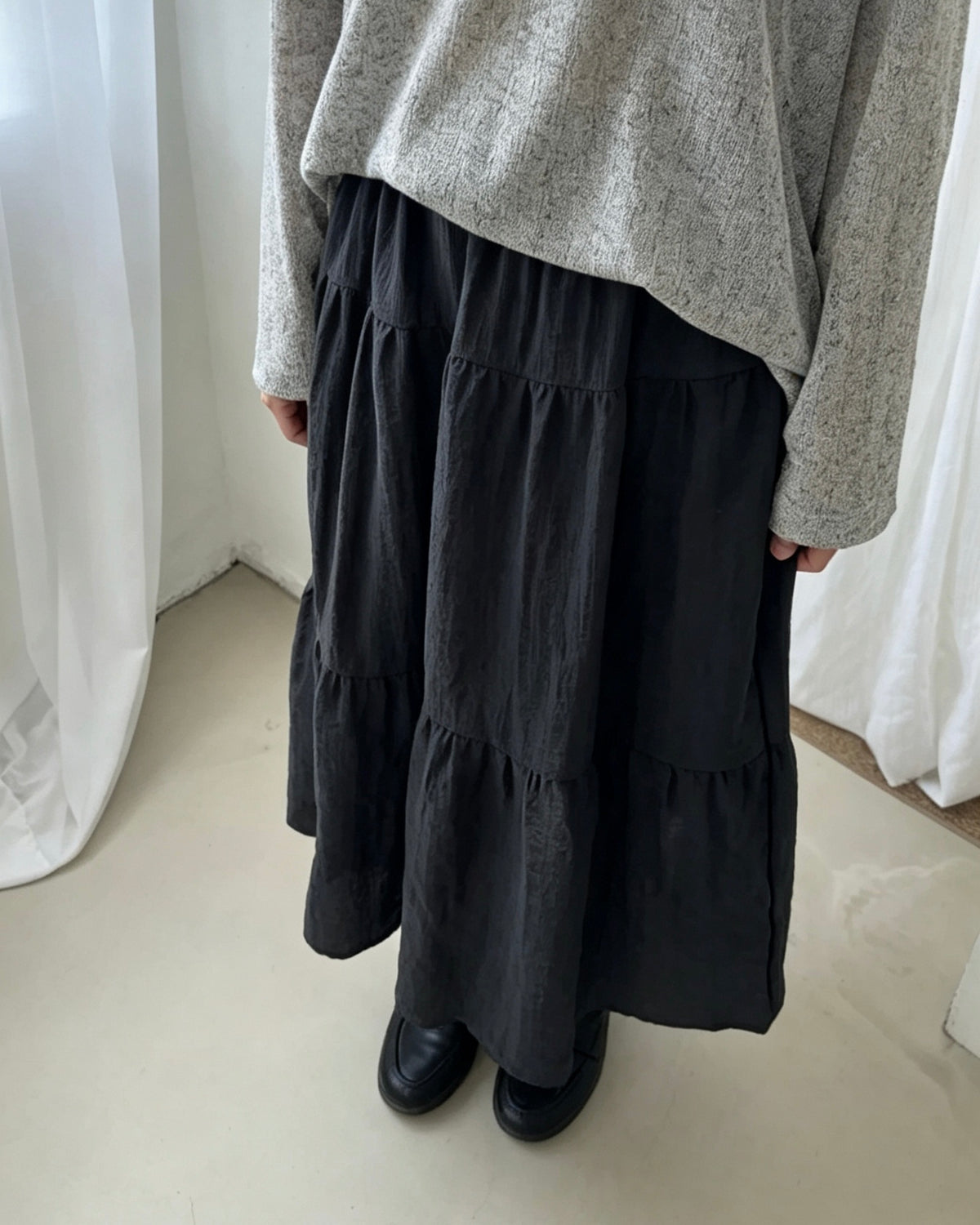 Tiered Maxi Skirt