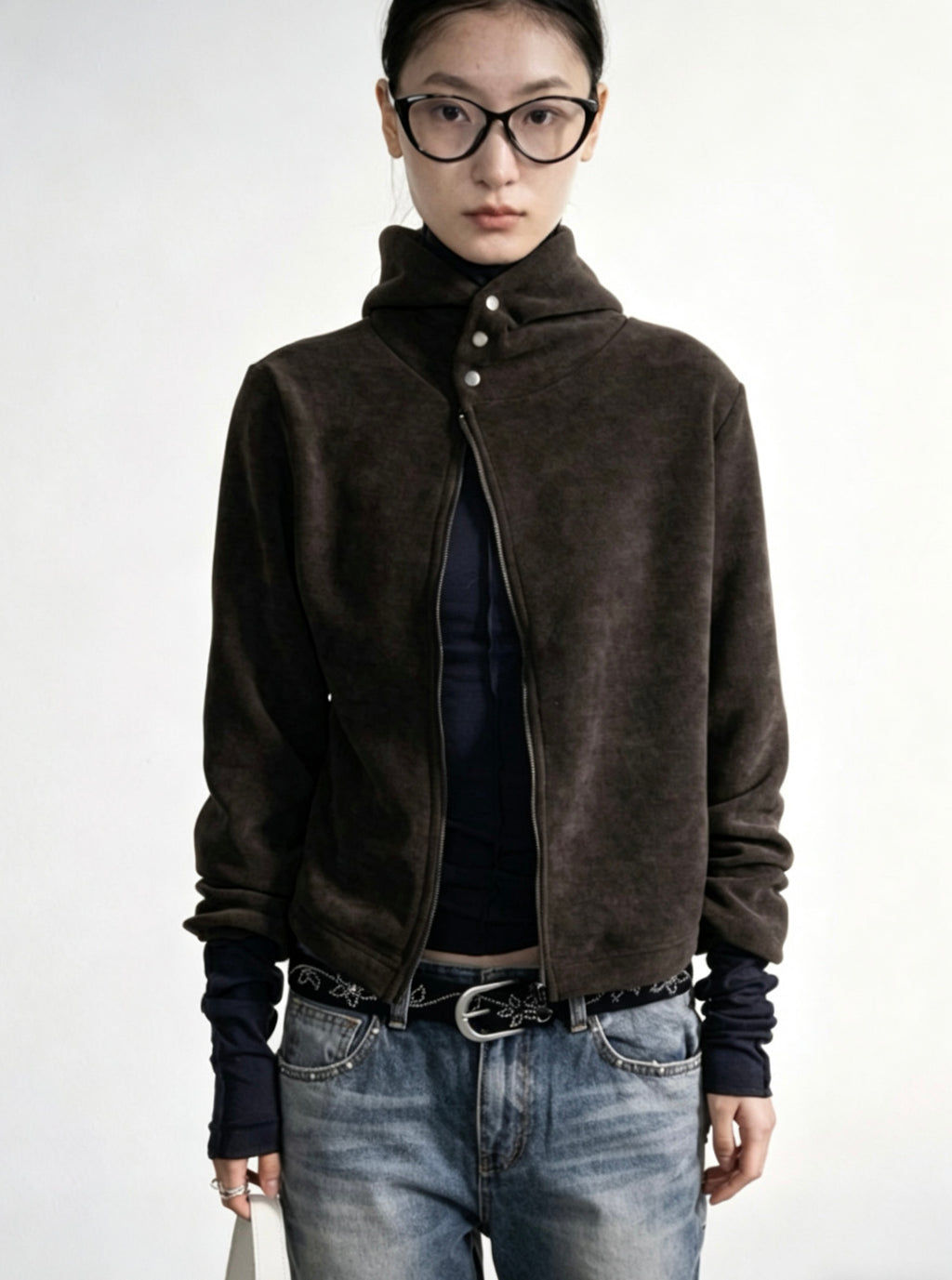 Antique Hooded Zip-up