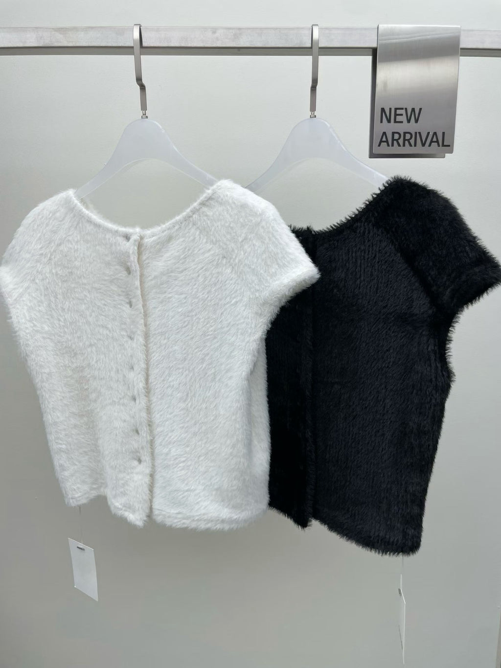 Cream Fleece Vest