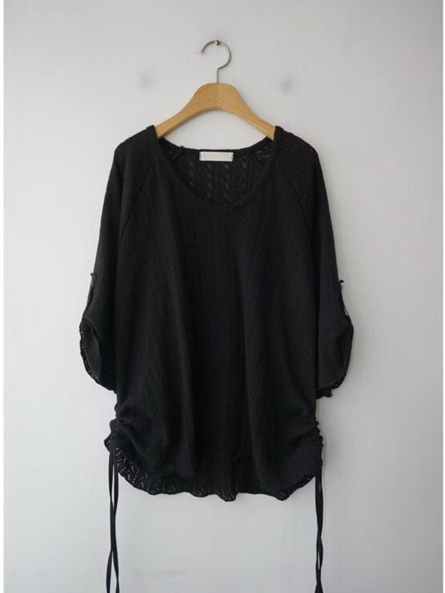 Casual Hollow Knit Top