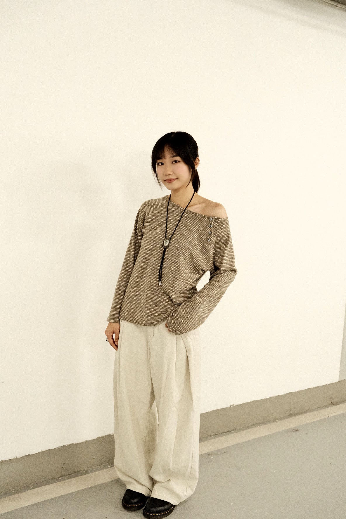 Slub Button Top