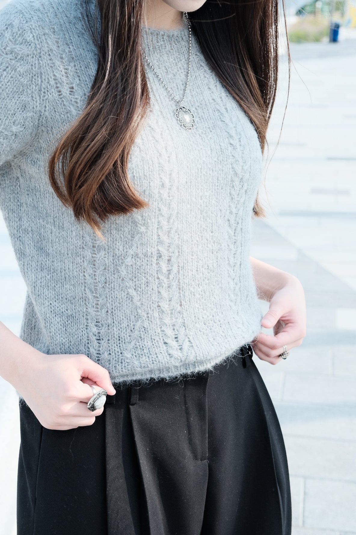 Cable Knit Top
