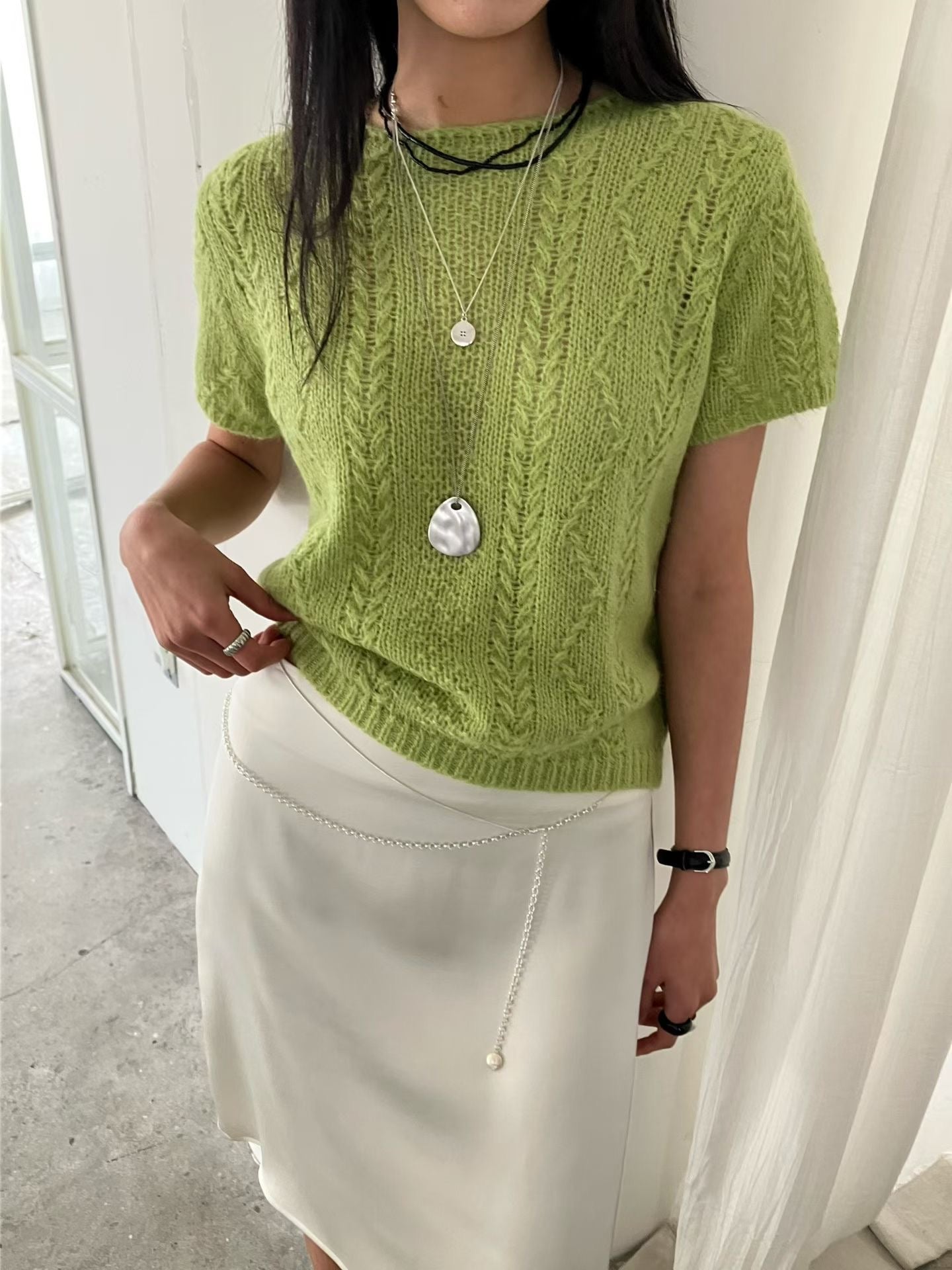 Cable Knit Top