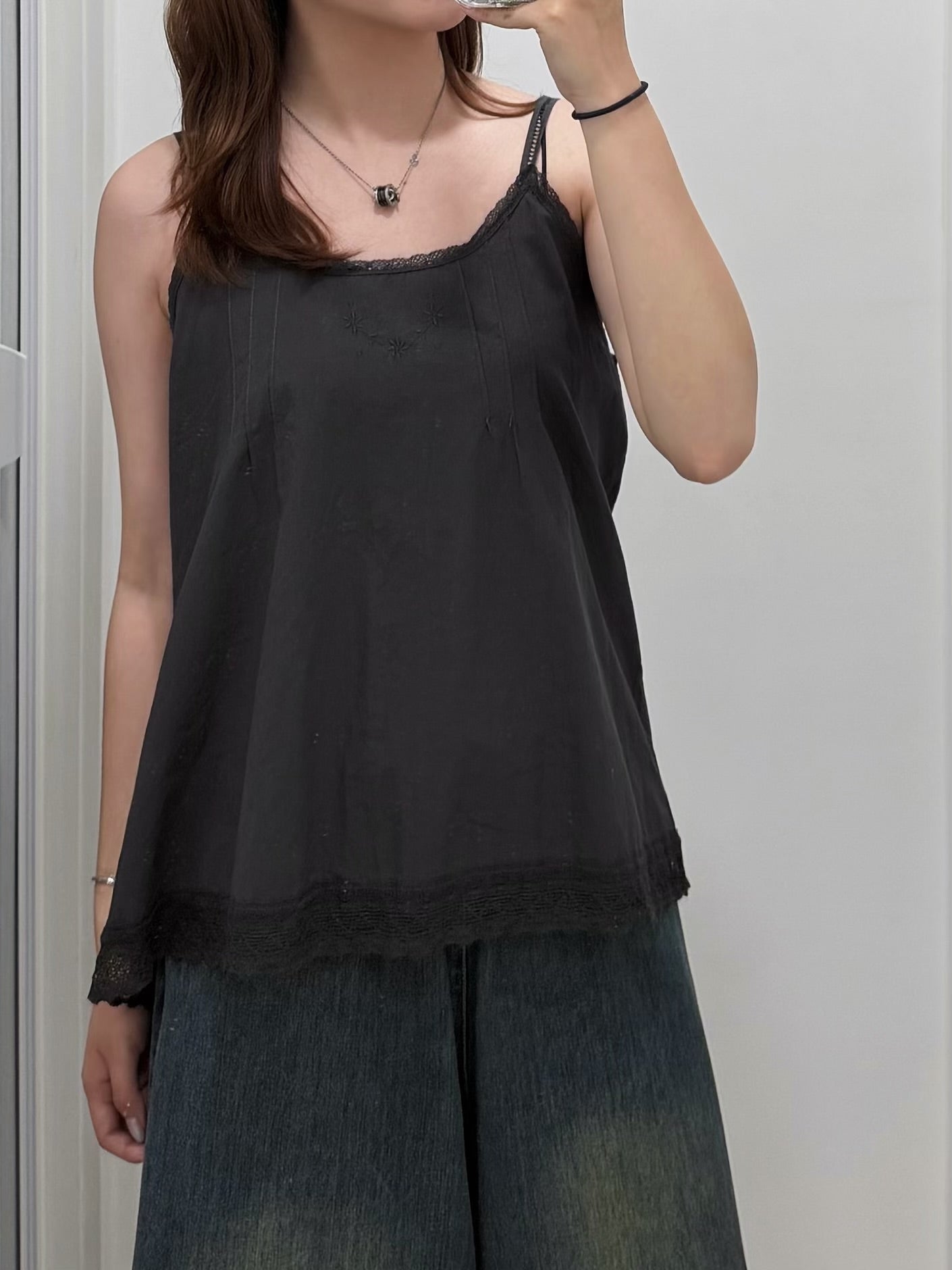 Pinstripe Sleeveless Top