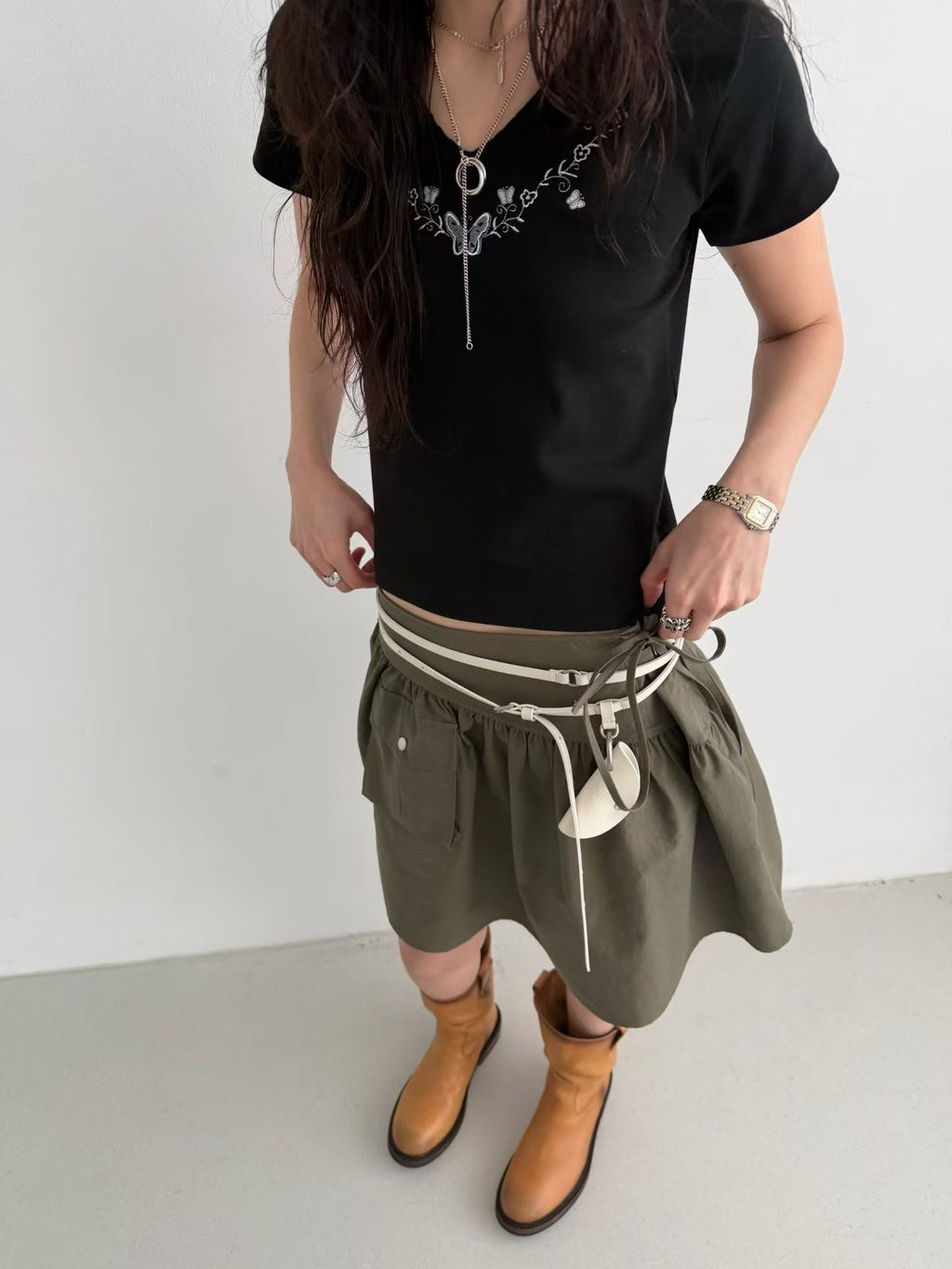 Butterfly Embroidery Tee