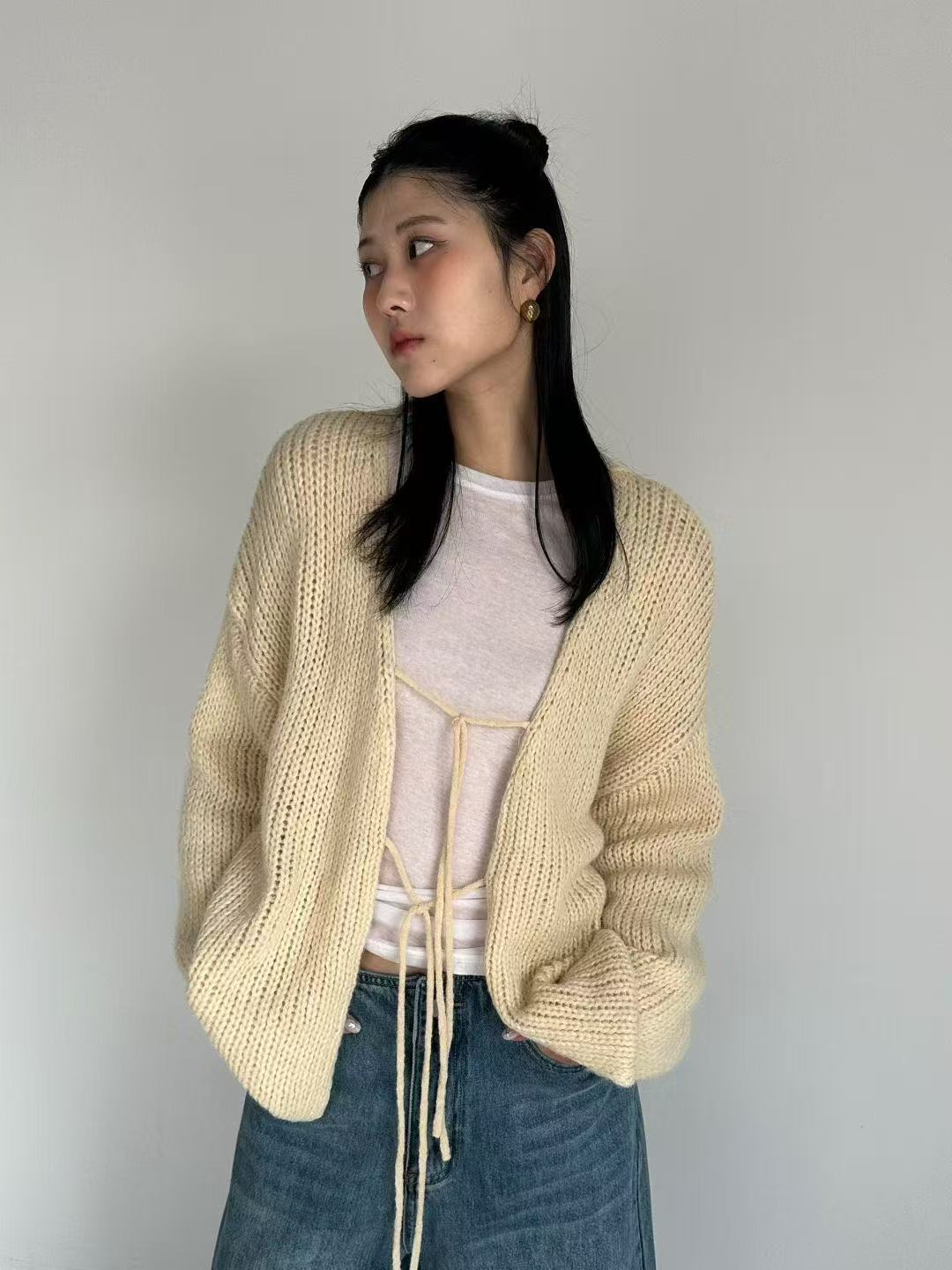Knit Tie-Front Cardigan