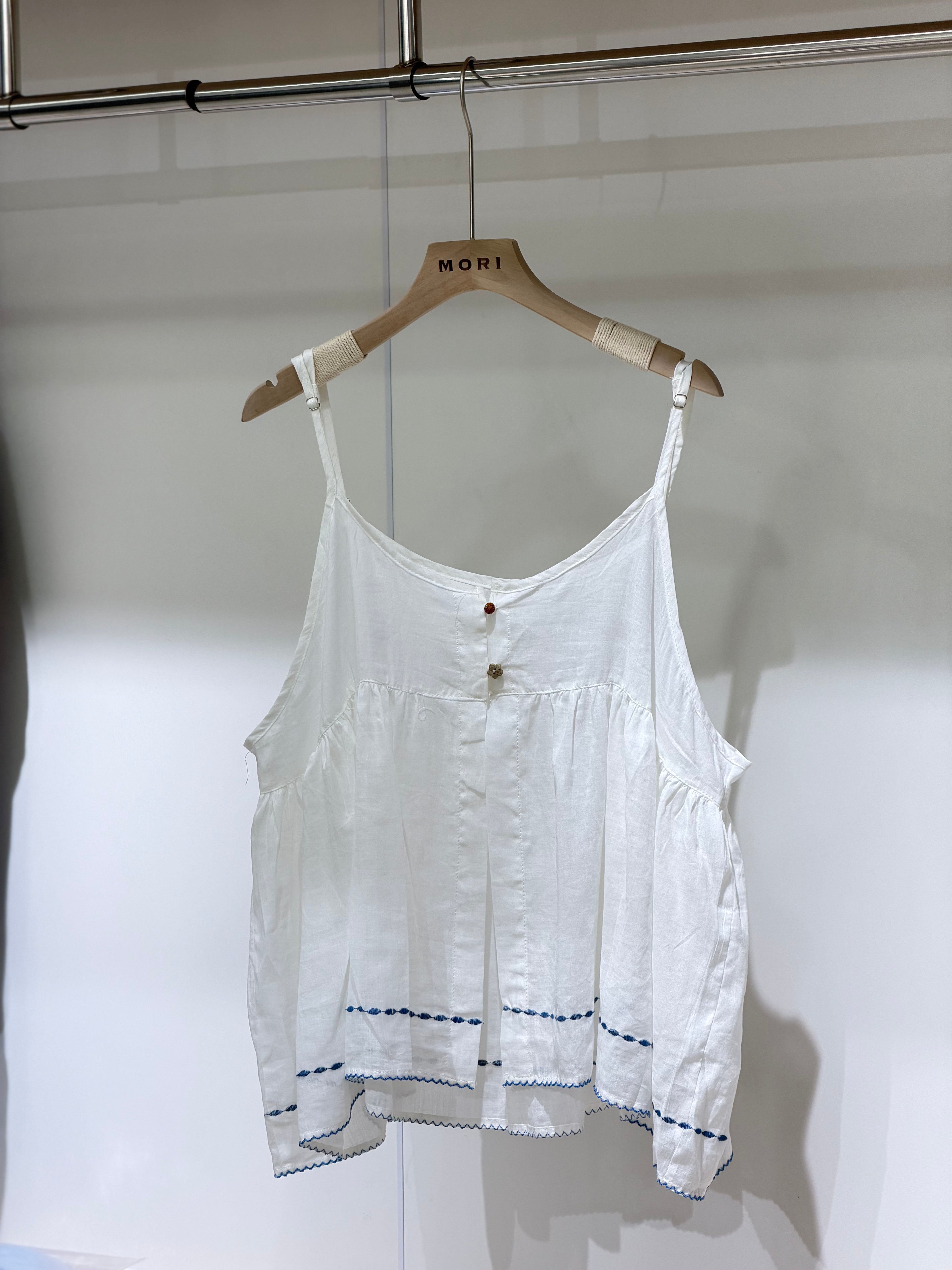 Embroidered Stitch Tank Top