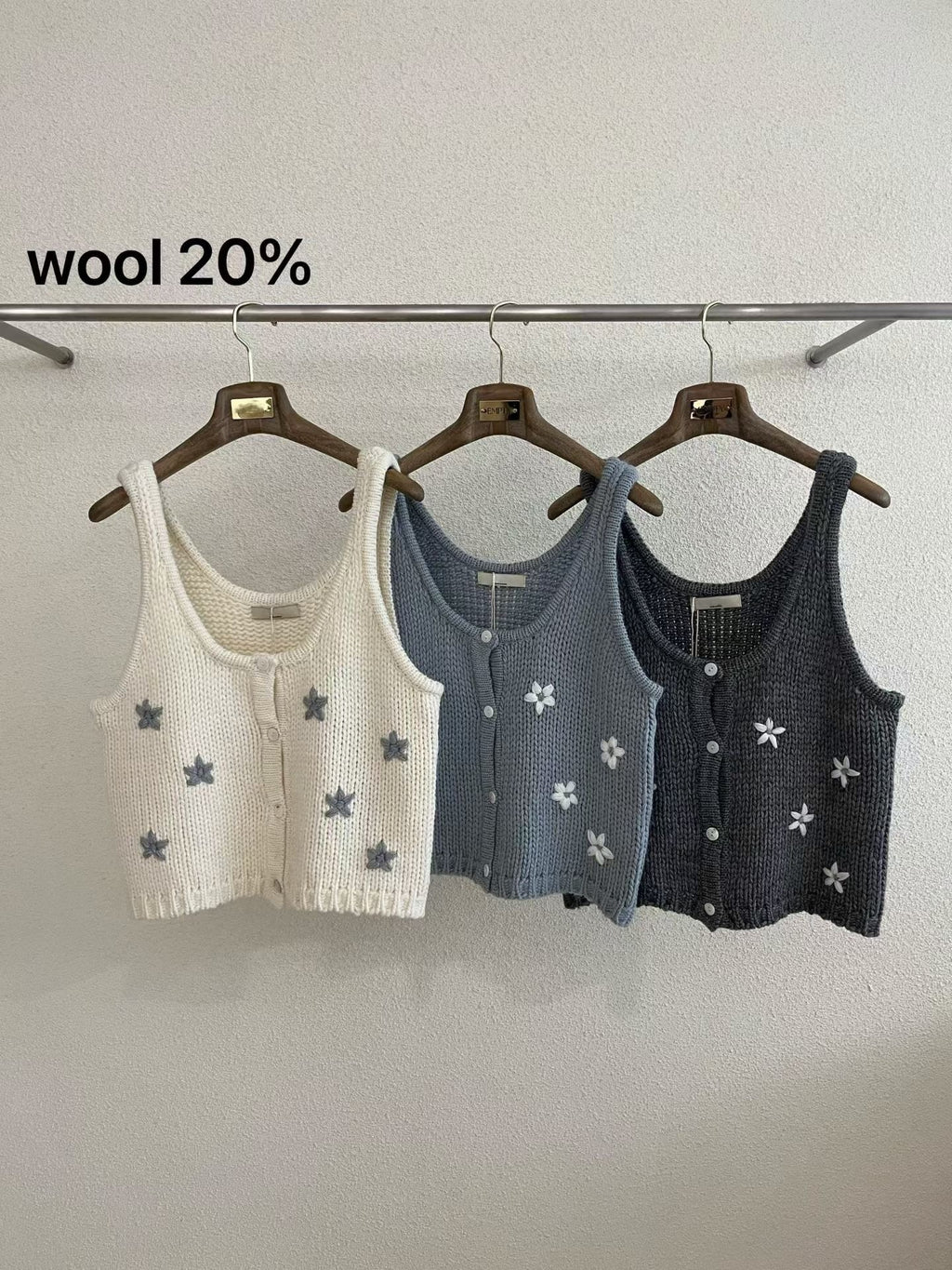 Floral Knit Vest